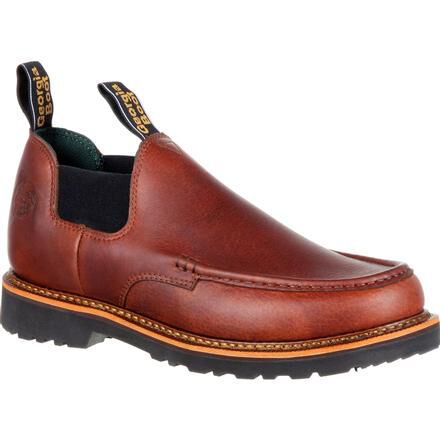 Georgia Boot Moc Toe Romeo work shoe with soft premium comfortable leather