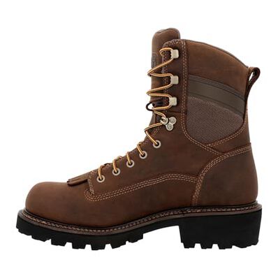Georgia Boot Core37 9" Scalloped Heel Waterproof Composite Toe Logger Work Boot, , large