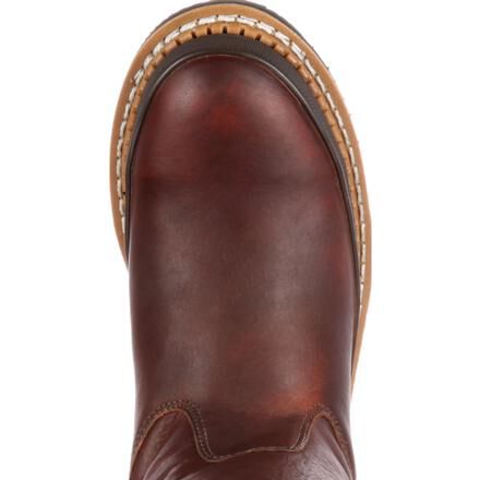 Volley pull clearance on work boot