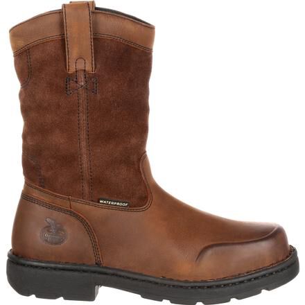 Georgia Boot Eagle Light 10 Inch Waterproof Pull On Boot