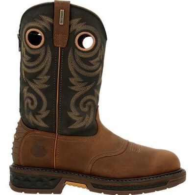 Georgia Boot Carbo-Tec LT Waterproof Pull-On Work Boot, , large