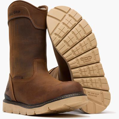 Georgia Boot Carbon Flex Wedge 11" Pull On Waterproof Carbon Toe Work Boot, , large