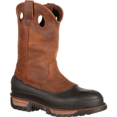 Georgia Boot Muddog Steel Toe Waterproof Wellington, , large