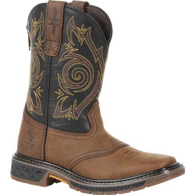 Georgia Boot Carbo-Tec LT Big Kids Pull-On Saddle Boot, , large