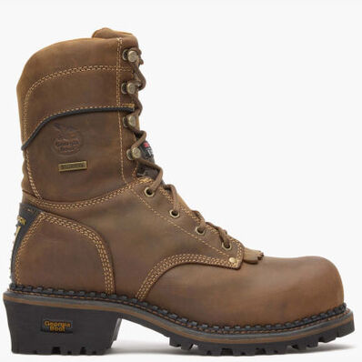 Georgia Boot AMP LT Logger Composite Toe Insulated Waterproof Work Boot, , large