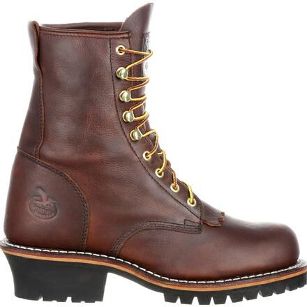 Georgia Boot Men s 8 Inch Brown Logger Work Boot GB0115IA
