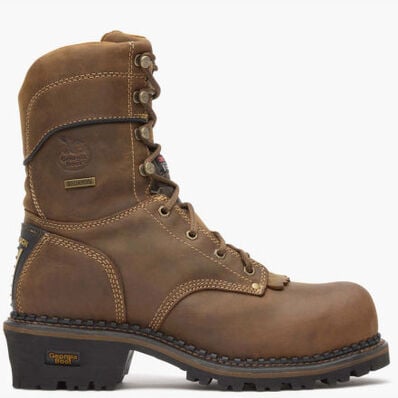 Georgia Boot AMP LT Logger Composite Toe Insulated Waterproof Work Boot, , large
