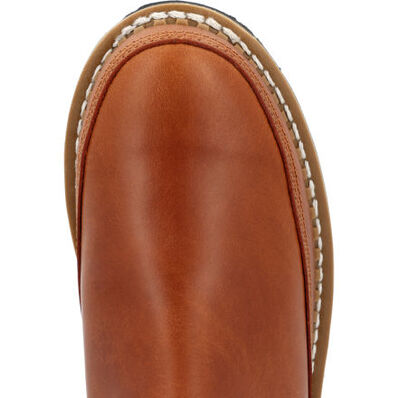 Georgia Boot Women's Brown Buckle Chelsea Romeo, , large