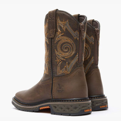 Georgia Boot Carbo-Tec LT Little Kids Brown Pull on Boot, , large