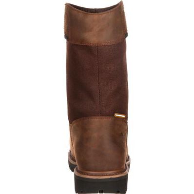 Georgia Boot Hammer Waterproof Internal Met-Guard Steel Toe Pull-On Work Boot, , large