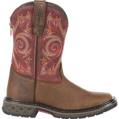 Georgia Boot Carbo-Tec LT Big Kids Pull-On Boot, , large