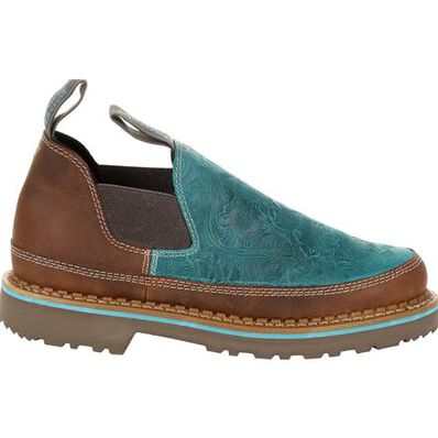 Georgia Giant Women's Teal Floral Embossed Romeo, , large