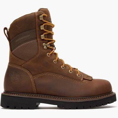 Georgia Boot Core37 9" Low Heel Waterproof Logger Work Boot, , large