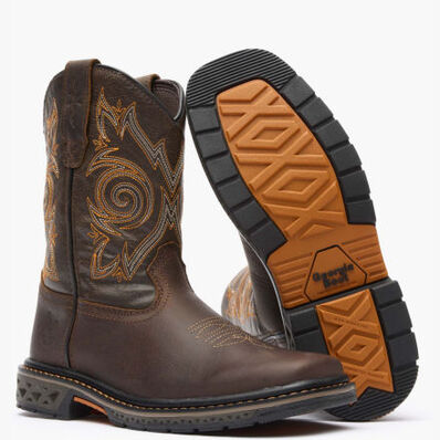 Georgia Boot Carbo-Tec LT Big Kids Brown Pull-On Boot, , large