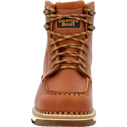 Georgia Boot AMP LT Wedge Brown Moc Toe Work Boot GB00489