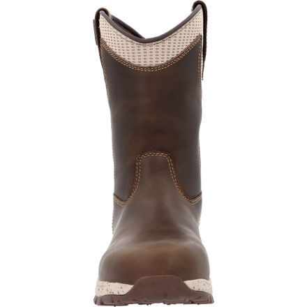 Womens knee store high work boots