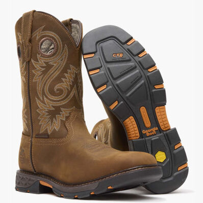 Georgia Boot Men's Carbo-Tec FLX Waterproof Pull-On Work Boot, , large