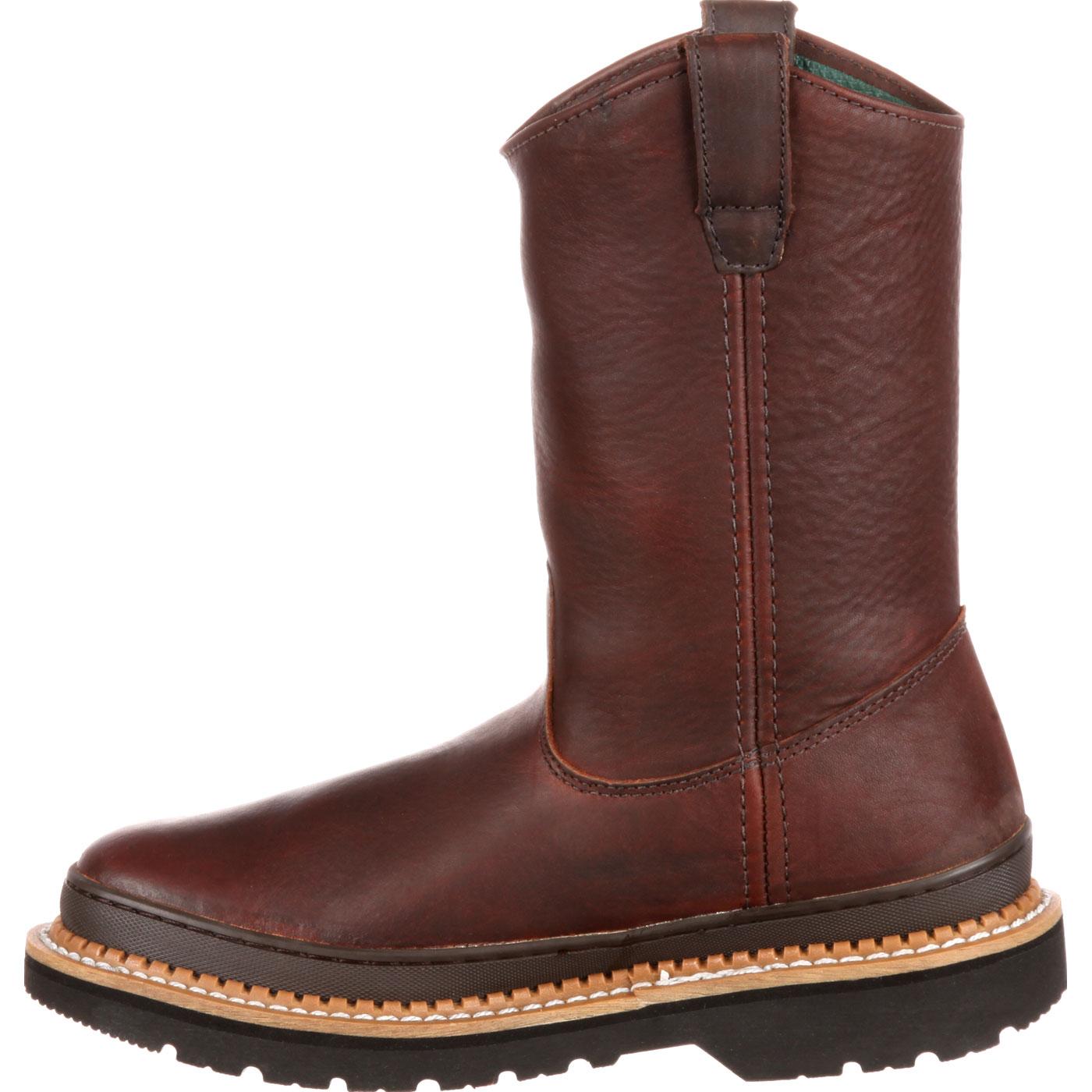 size 15 pull on work boots