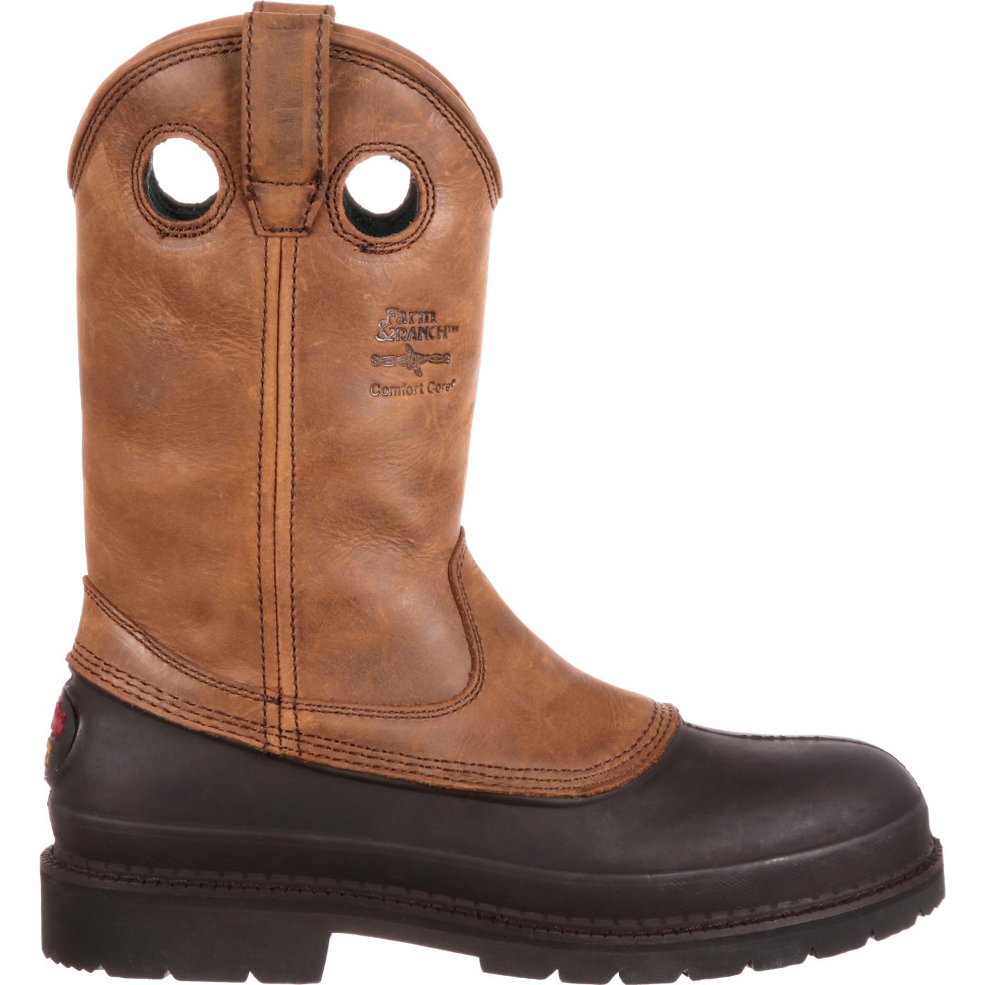 Georgia Boot Muddog: Comfort Pull-On Work Boots, #G5514
