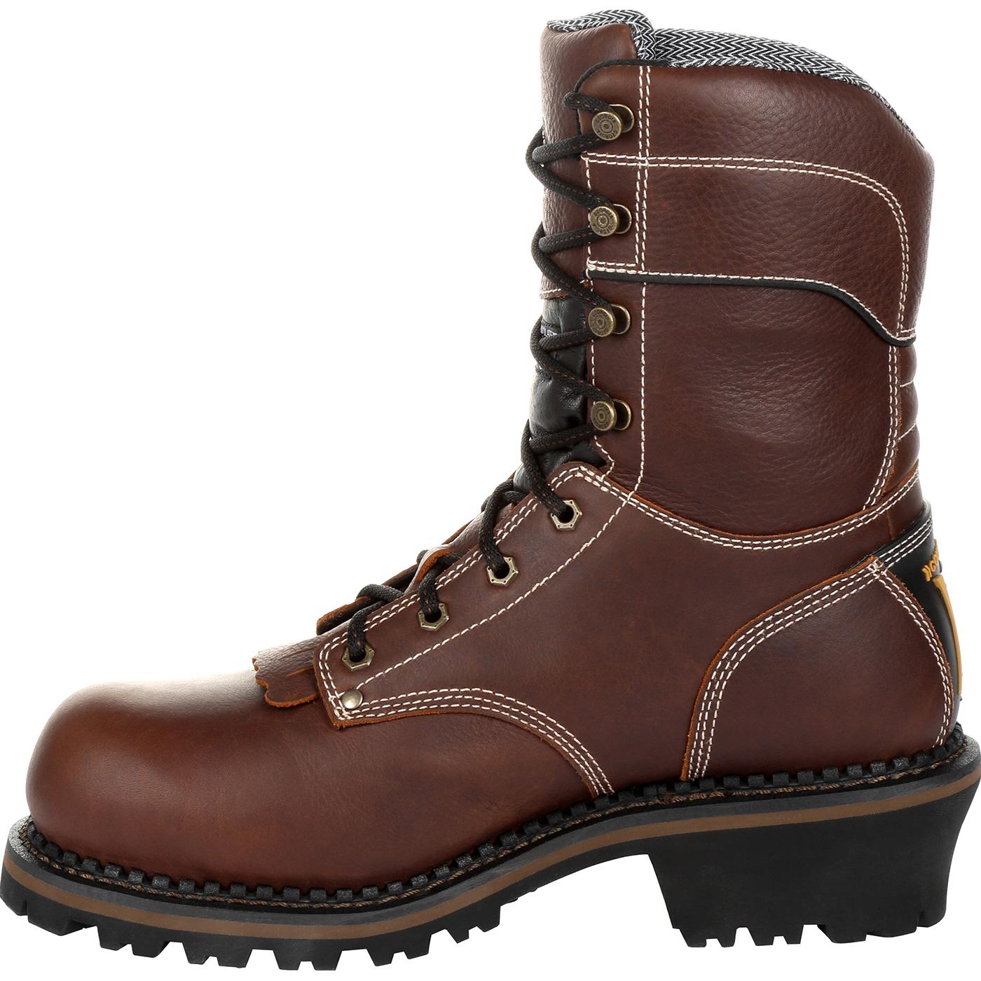 composite toe logger work boots
