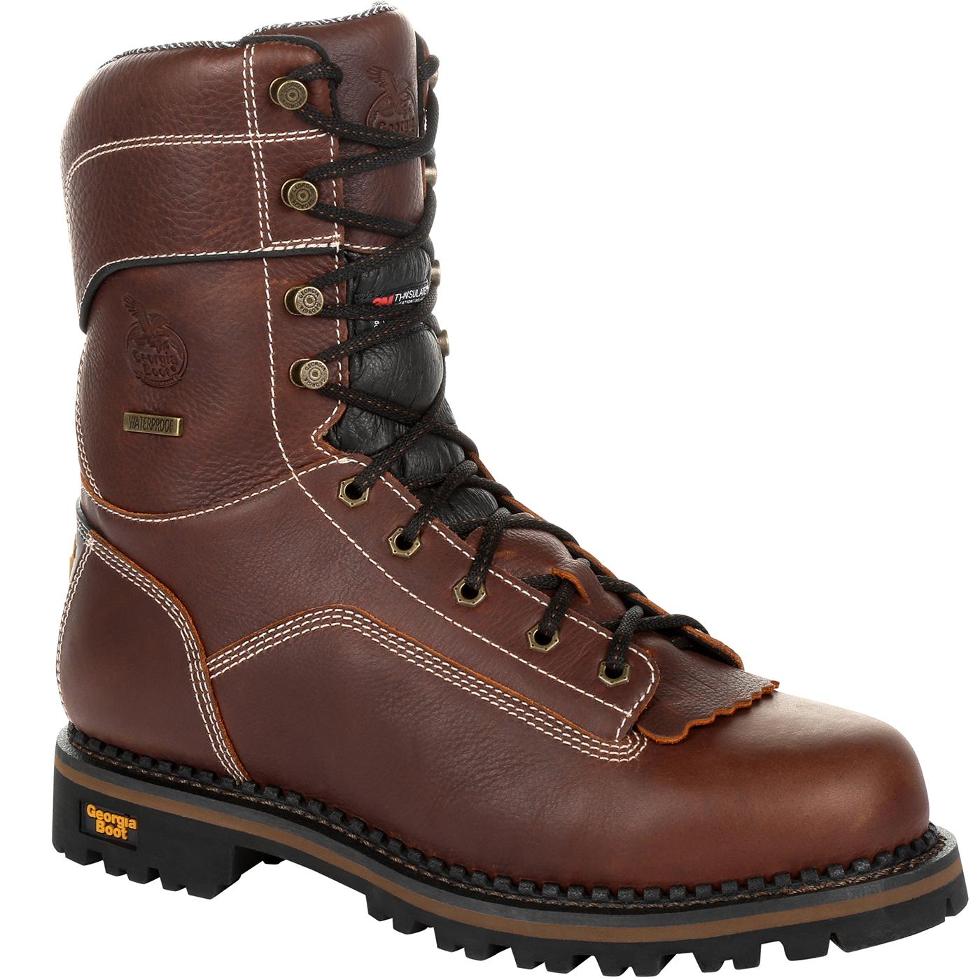 Georgia Boot AMP LT Logger Waterproof Insulated Work Boot, #GB00260