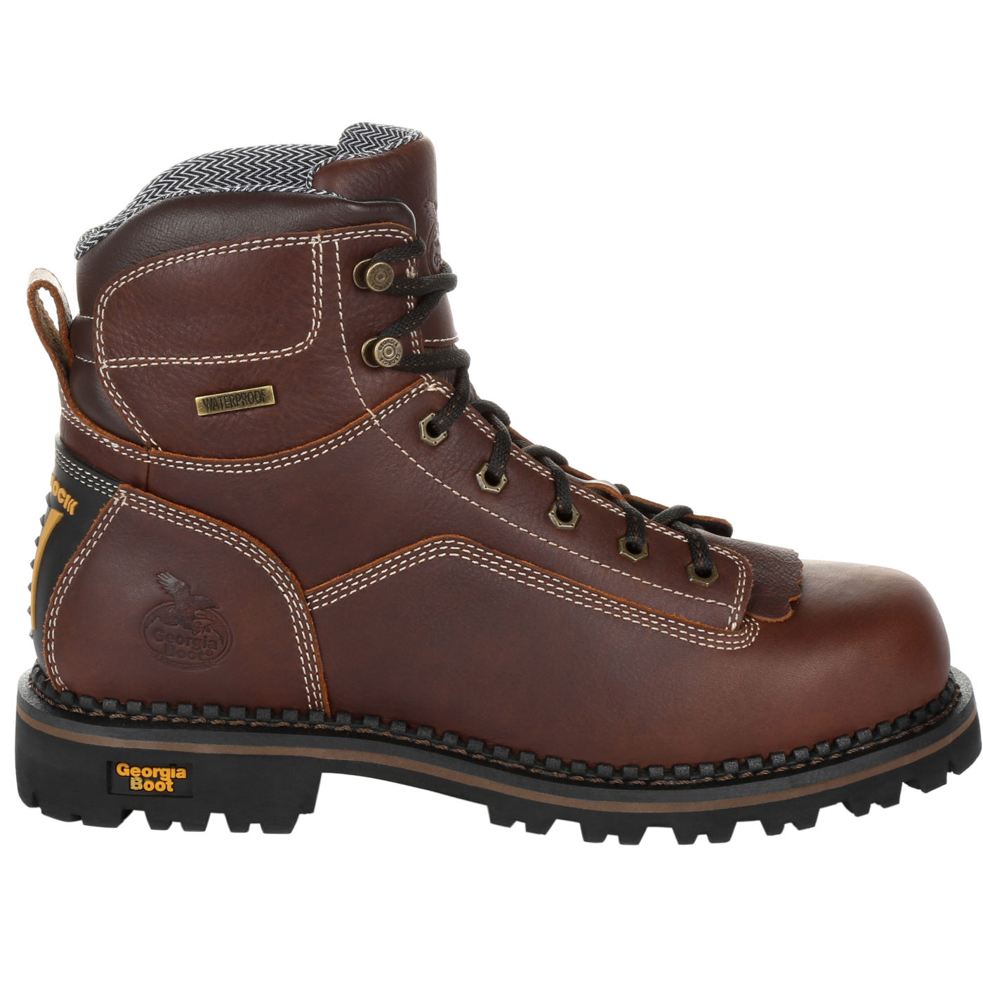 georgia boot amp lt logger low heel waterproof work boot
