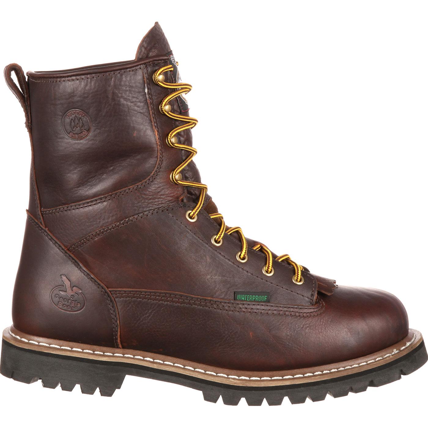 lace to toe work boots