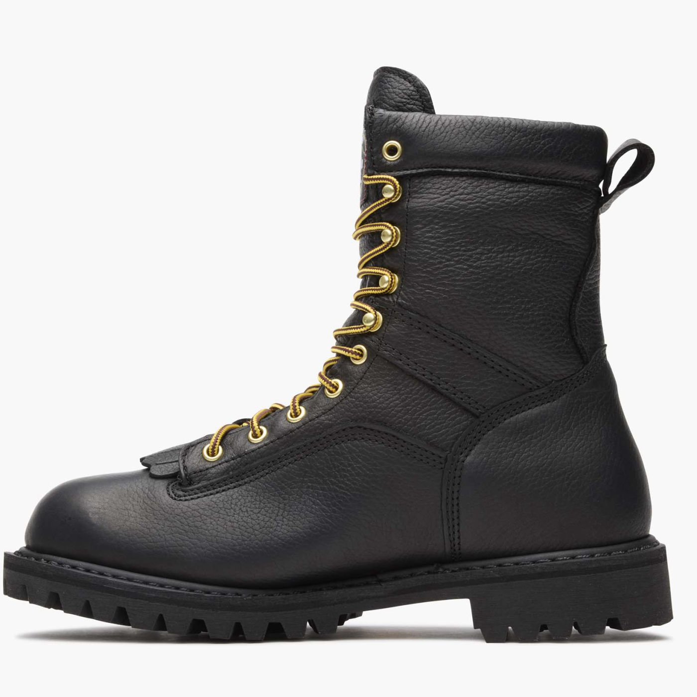 lace to toe work boots