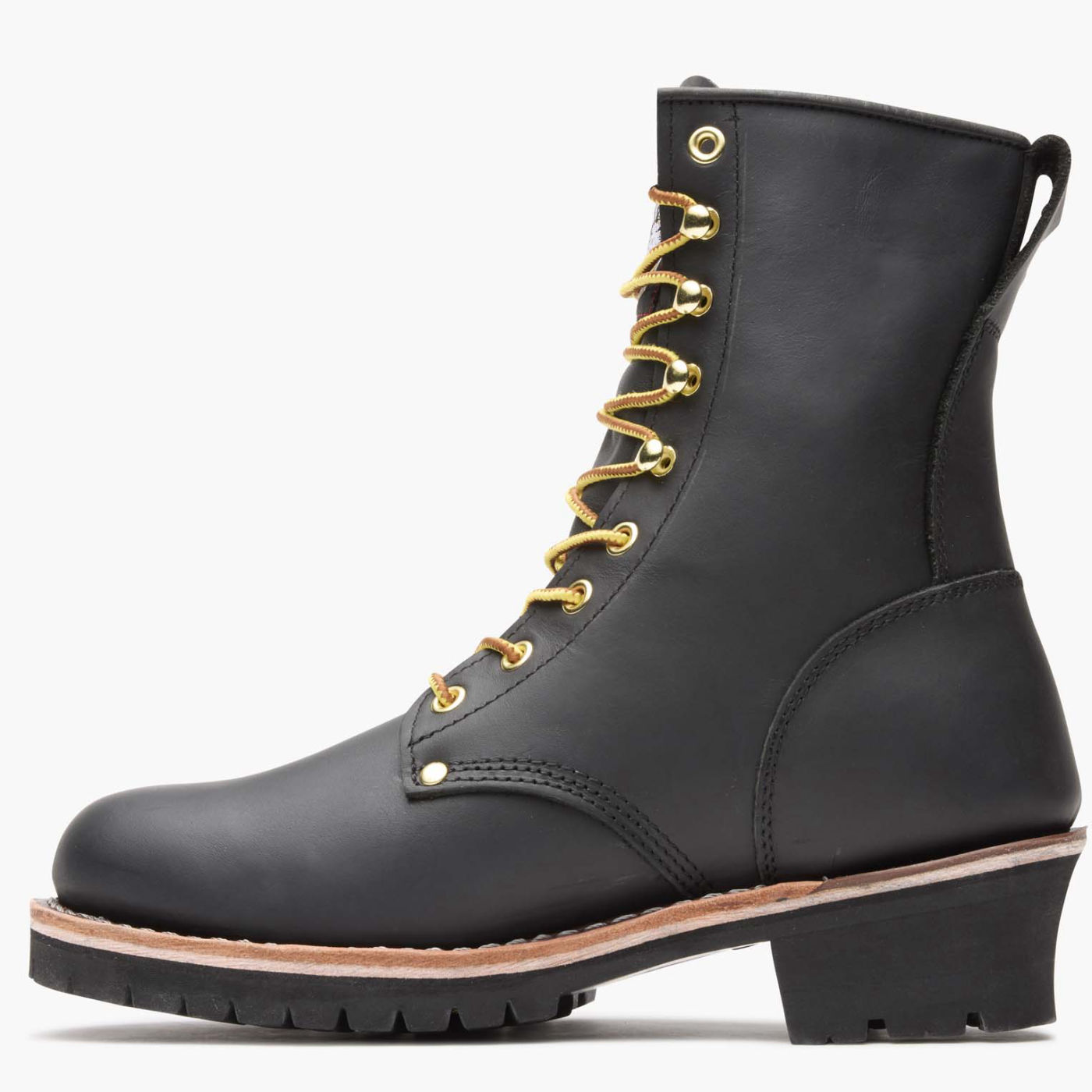 low cut black work boots
