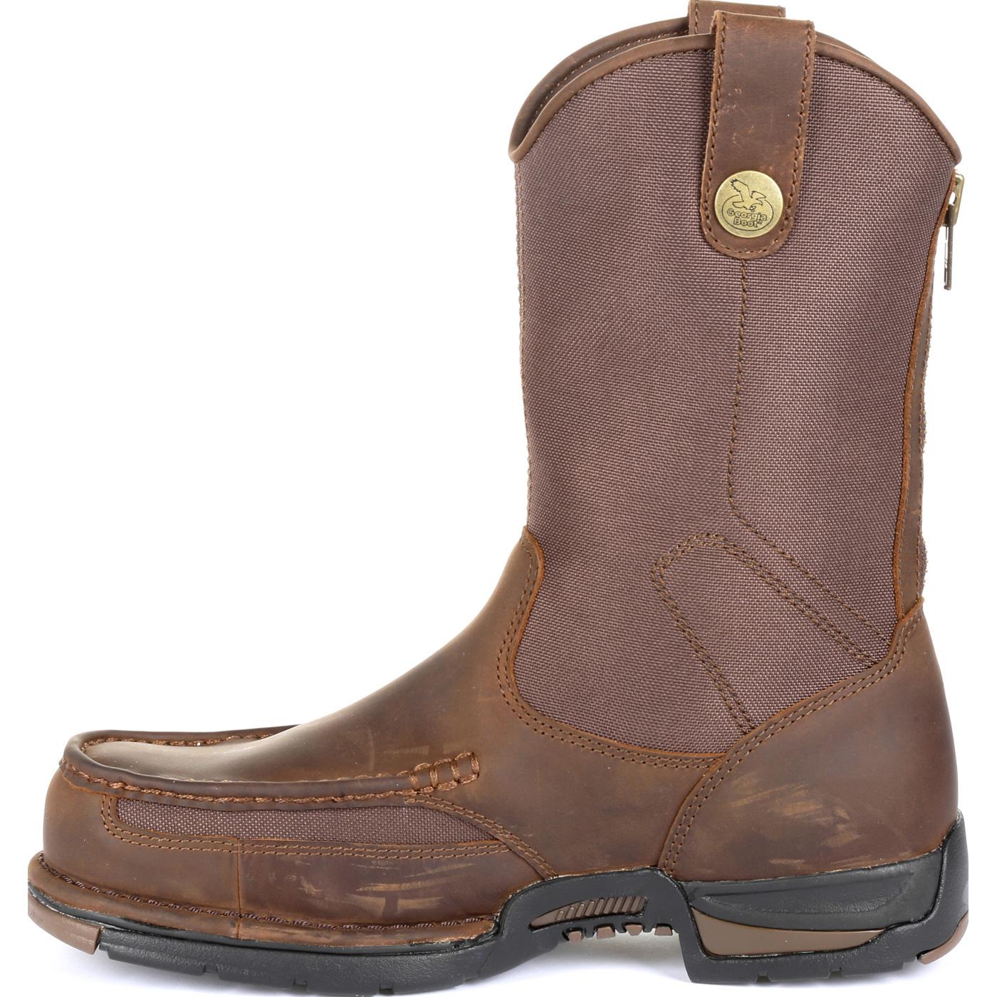 best waterproof pull on work boots