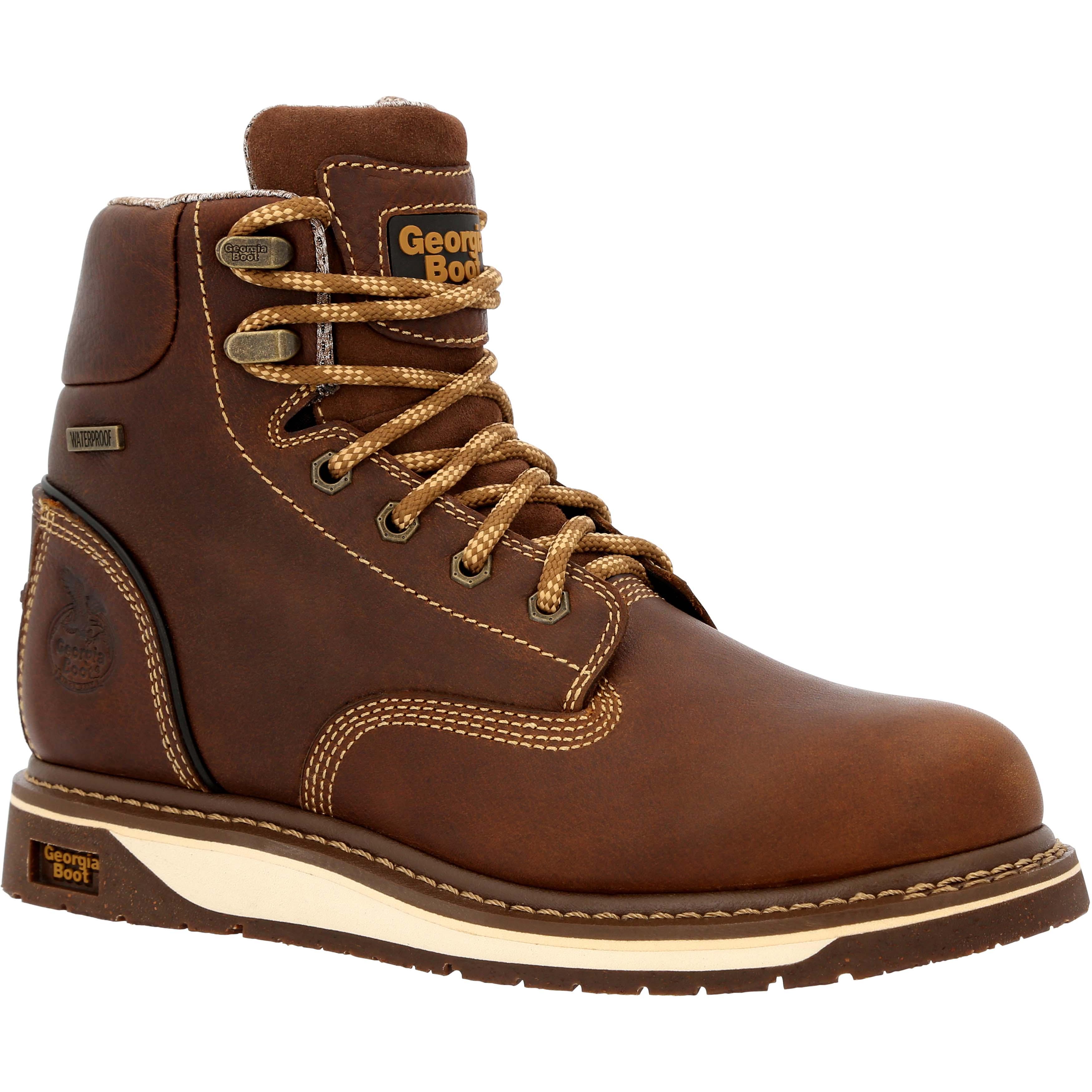 

Женские рабочие ботинки на танкетке Georgia Boot AMP LT, Brown, GB00482