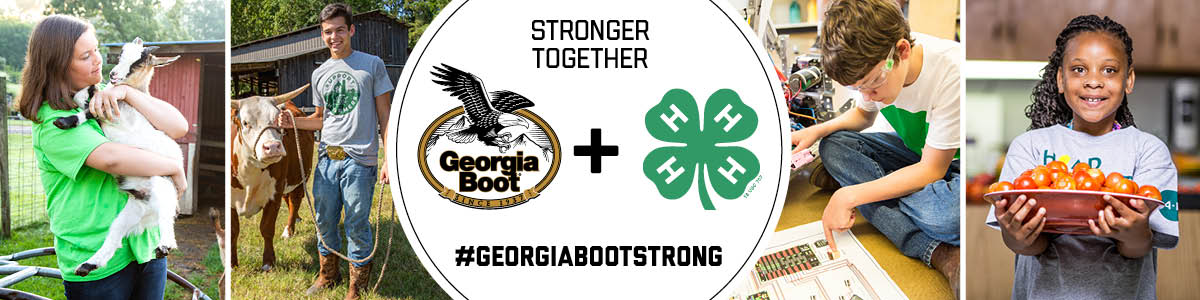 Stronger Together, Georgia Boot & 4-H, #GeorgiaBootStrong